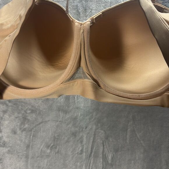 NWT New Cacique Tan Lightly Lined Multi Way Strapless Underwire Bra Size 48DD - Picture 7 of 8